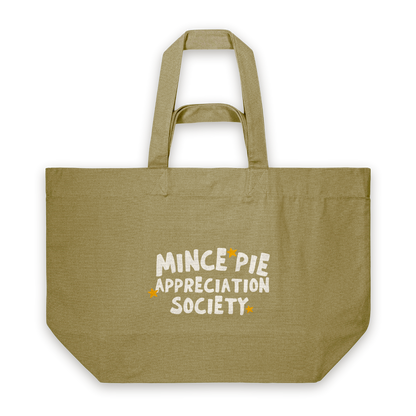 Mince Pie Appreciation Society | Tote Bag in Faded Olive (18392_Mince-Pie-Appreciation-Society_STAU117_Faded-Olive_Tote-Bag_Mockup.png)