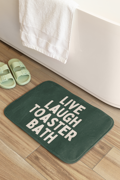 Live Laugh Toaster Bath | Bath Mat