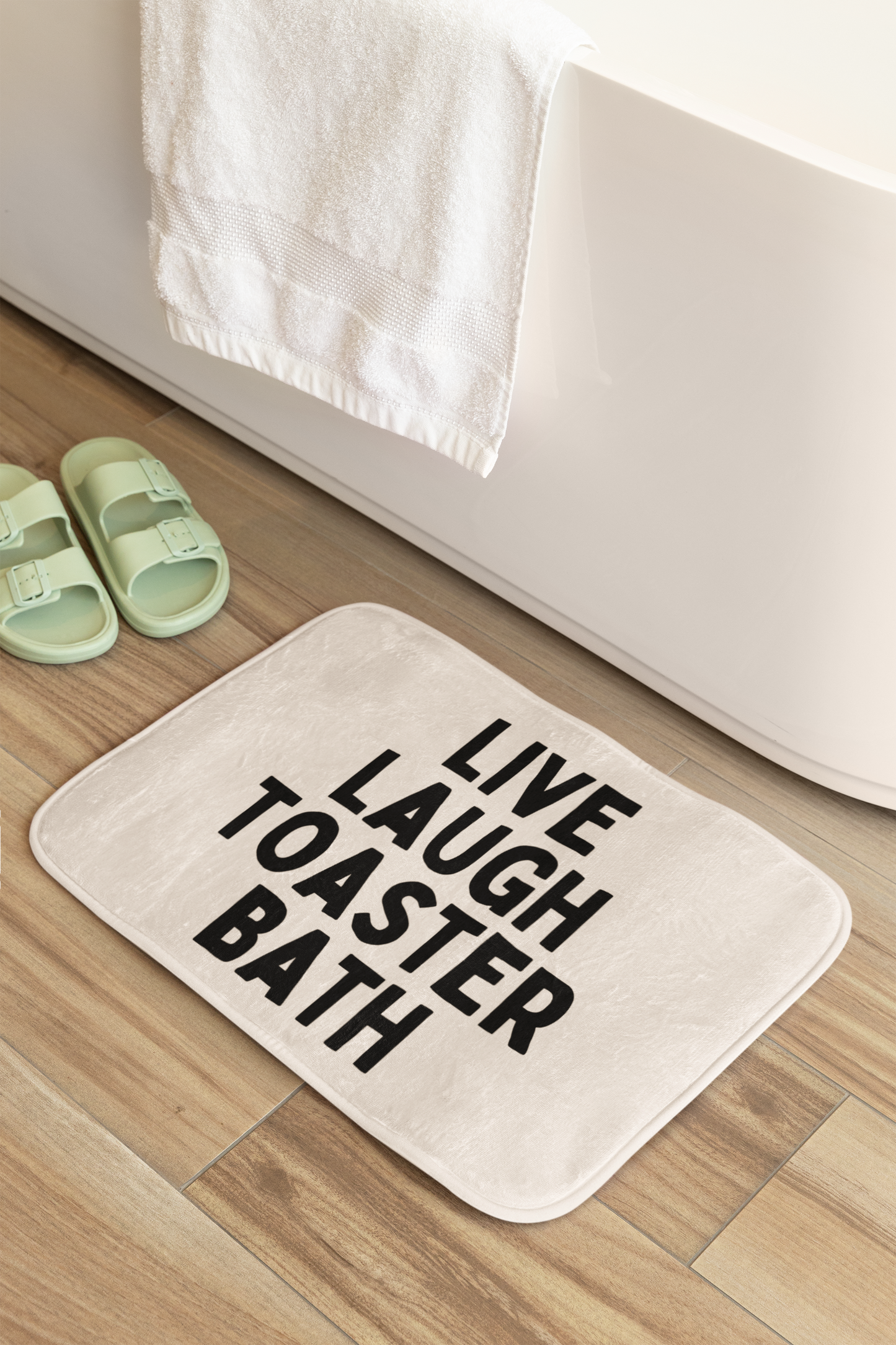 Live Laugh Toaster Bath | Bath Mat