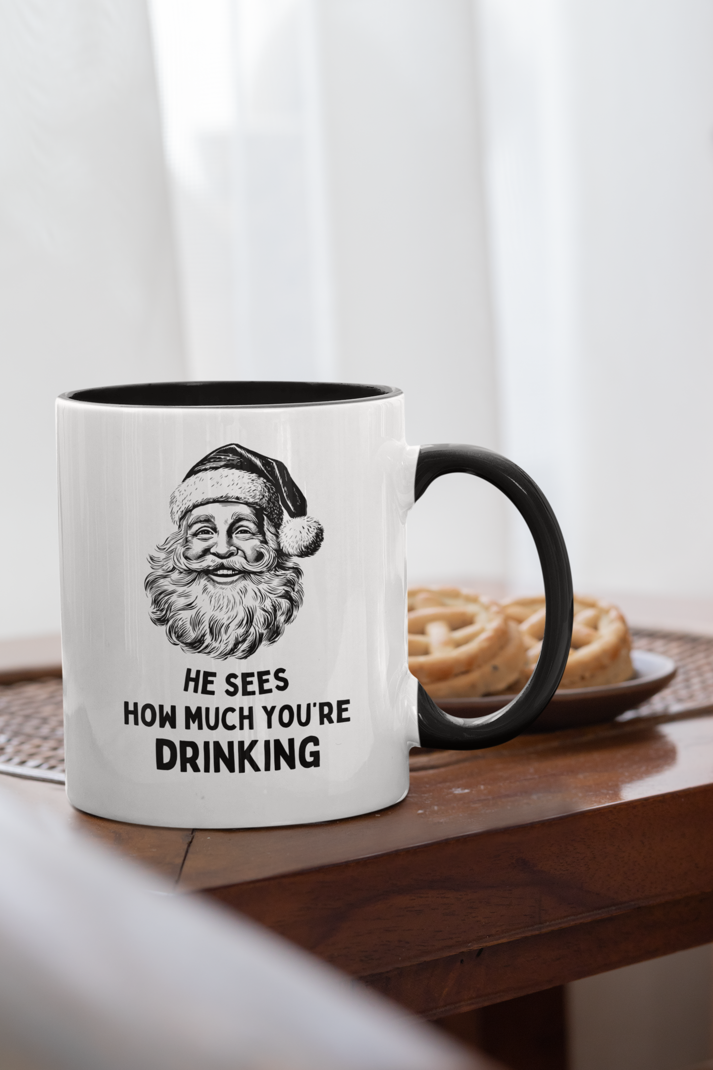 He Sees How Much You're Drinking | Christmas Ceramic Mug