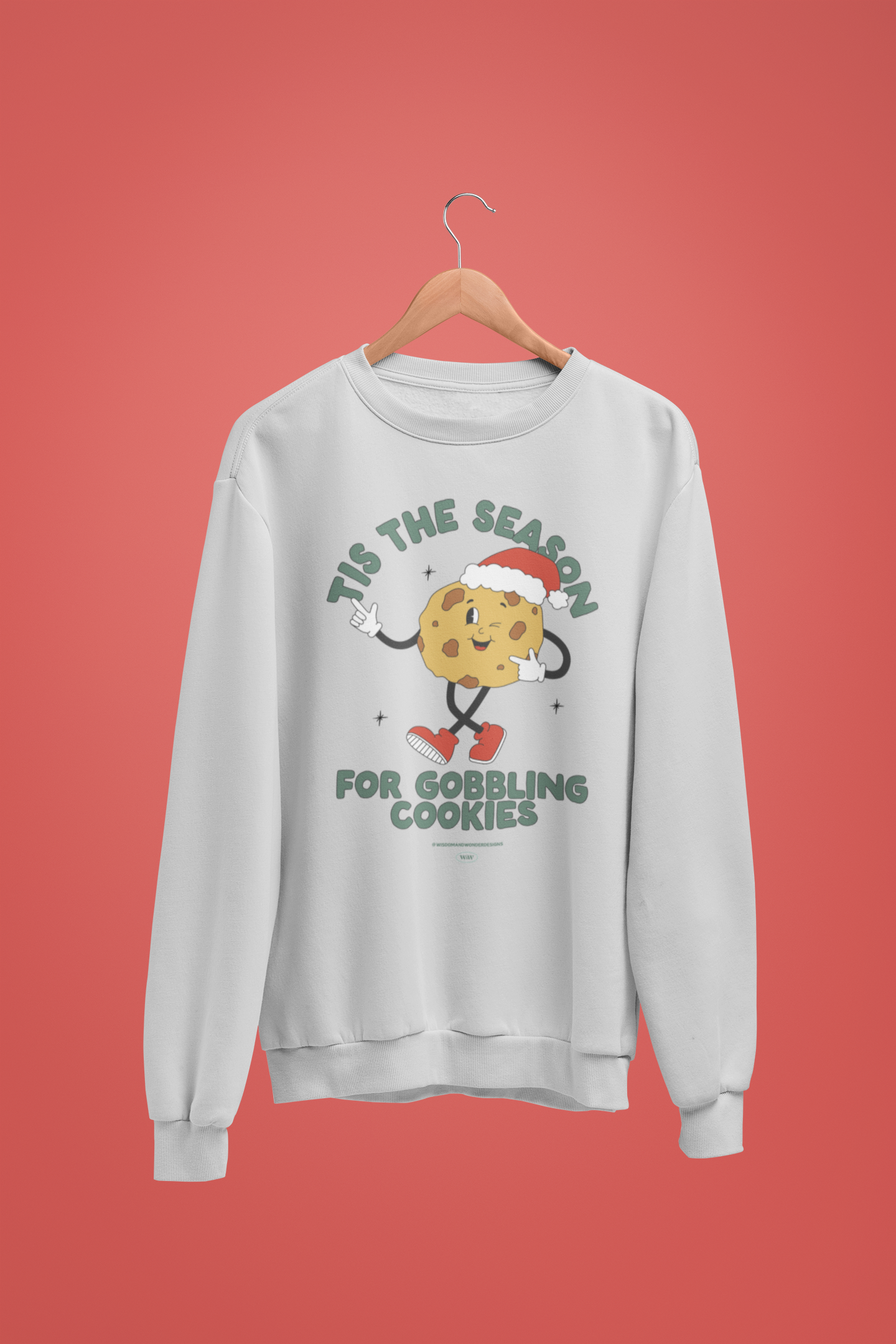 Tis The Season For Gobbling Cookies | Christmas Unisex Sweatshirt