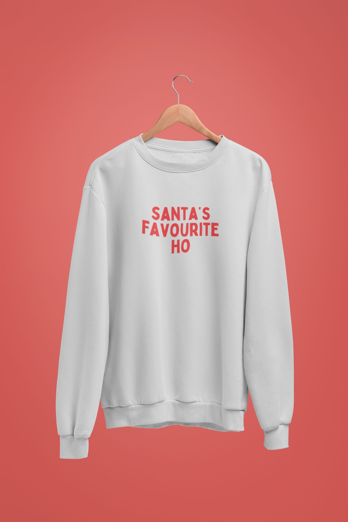 Santa's Favourite Ho | Red Graphic | Christmas Unisex Sweatshirt