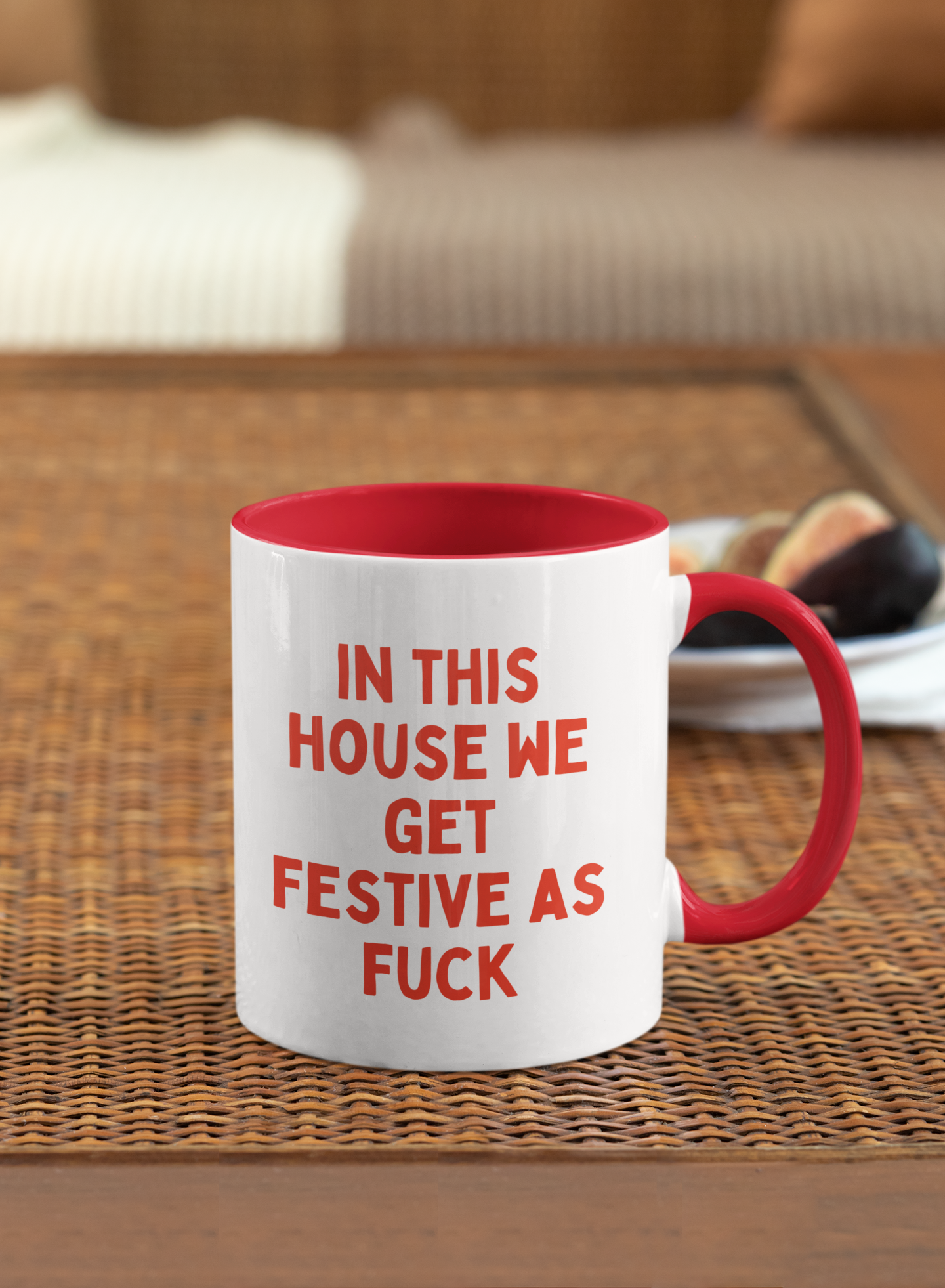 In This House We Get Festive As Fuck | Christmas Ceramic Mug