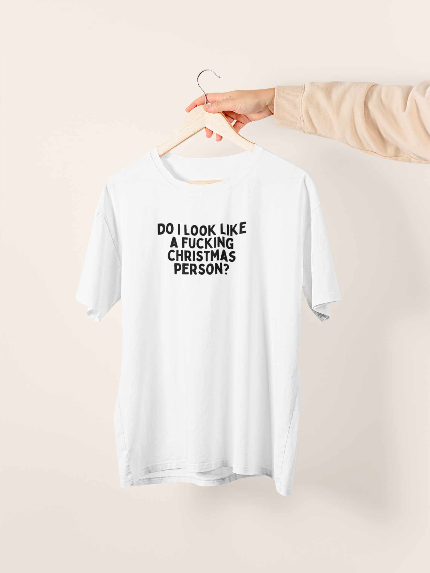 Do I Look Like A Fucking Christmas Person? | Black Graphic | Christmas Organic Unisex T Shirt