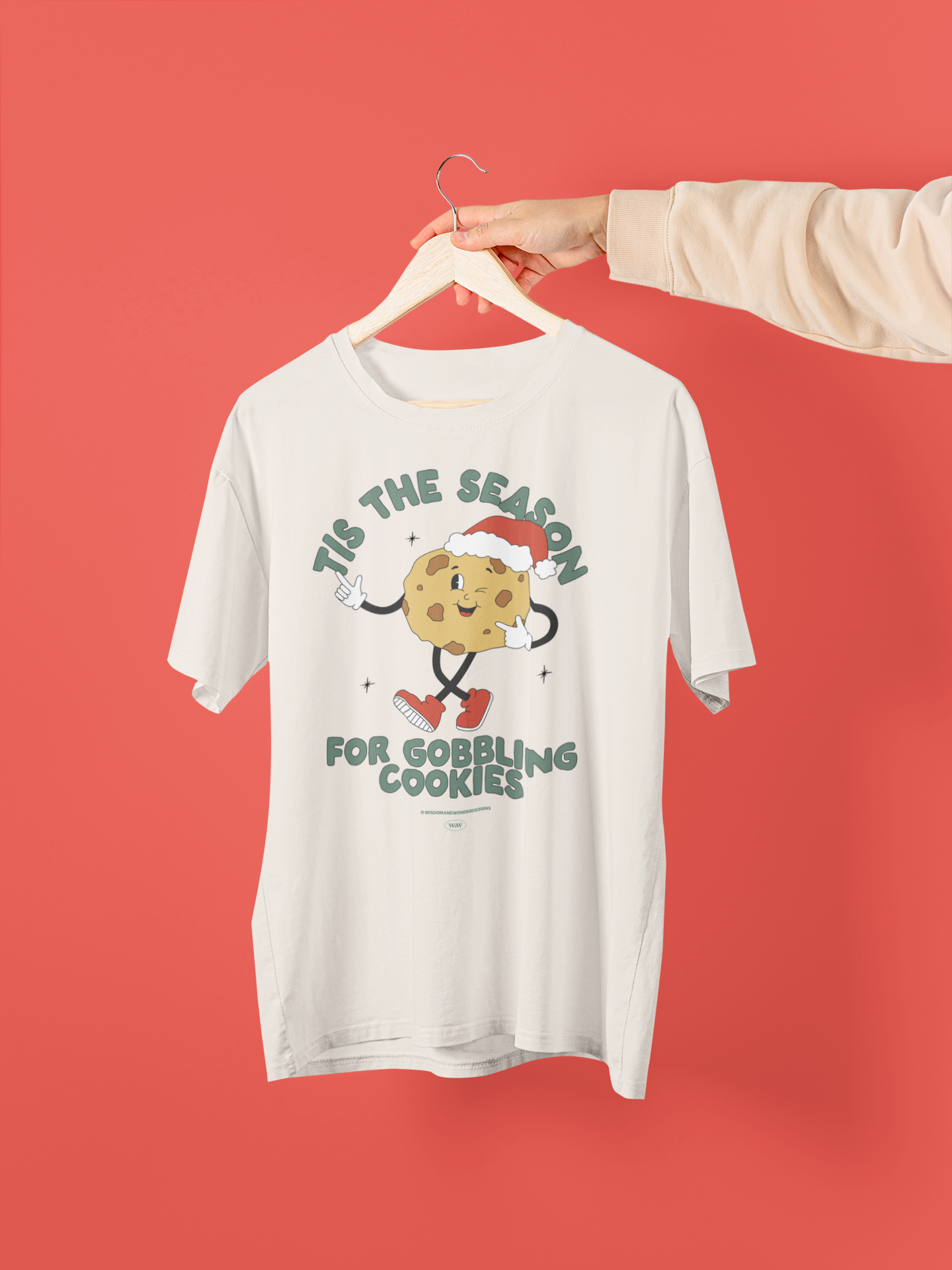 Tis The Season For Gobbling Cookies | Christmas Organic Unisex T Shirt