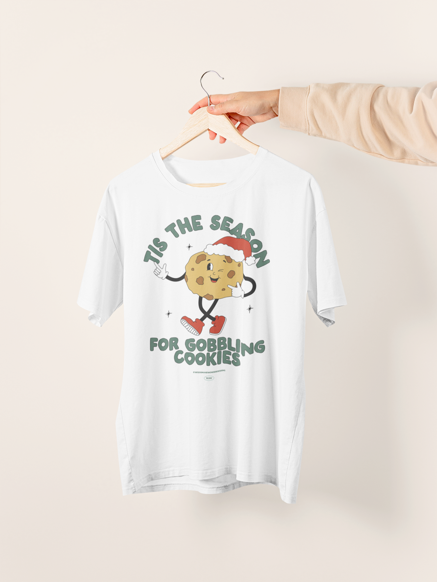 Tis The Season For Gobbling Cookies | Christmas Organic Unisex T Shirt