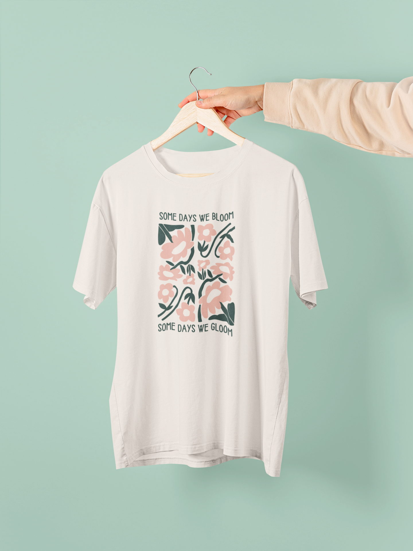 Some Days We Bloom Some Days We Gloom | Unisex Organic T Shirt