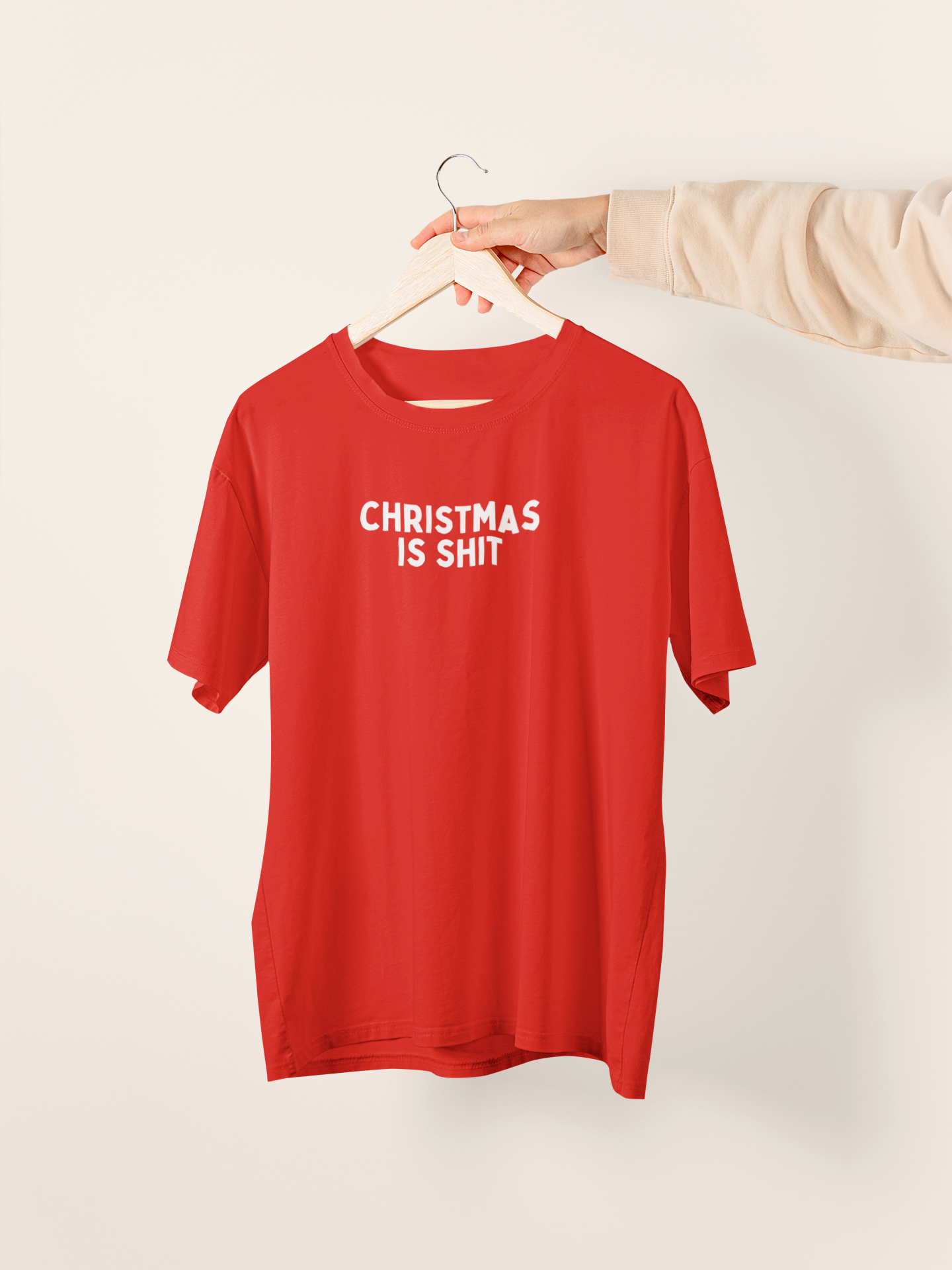 Christmas Is Shit | White Graphic | Christmas Organic Unisex T Shirt