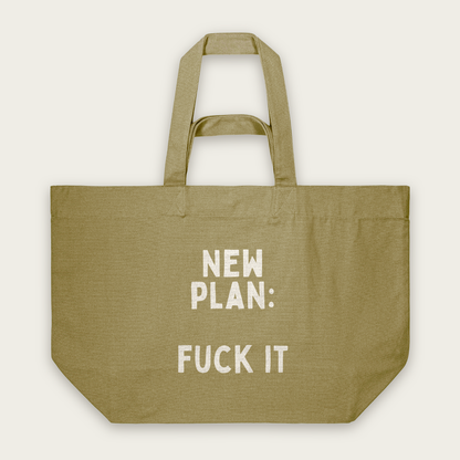 New Plan Fuck It | Tote Bag in Faded Olive (18653_New-Plan-Fuck-It_STAU117_Faded-Olive_Tote-Bag_Mockup.png)