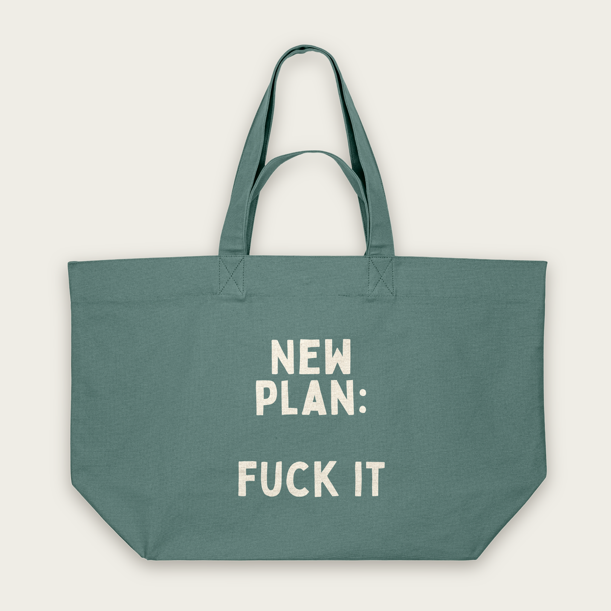 New Plan Fuck It | Tote Bag in Green Bay (18654_New-Plan-Fuck-It_STAU117_Green-Bay_Tote-Bag_Mockup.png)
