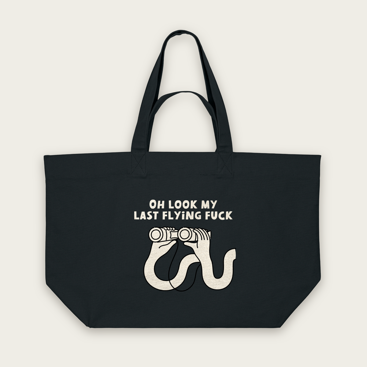 Oh Look My Last Flying Fuck | Tote Bag in Black (18685_Oh-Look-My-Last-Flying-Fuck_STAU117_Black_Tote-Bag_Mockup.png)