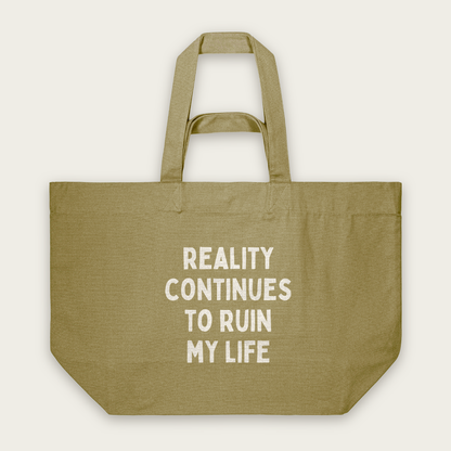 Reality Continues To Ruin My Life | Tote Bag in Faded Olive (18760_Reality-Continues-To-Ruin-My-Life_STAU117_Faded-Olive_Tote-Bag_Mockup.png)