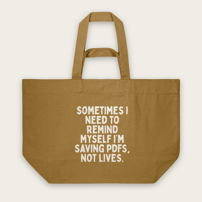 Sometimes I Need To Remind Myself | Tote Bag in Bronze (18784_Sometimes-I-Need-To-Remind-Myself_STAU117_Bronze_Tote-Bag_Mockup.png)