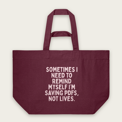 Sometimes I Need To Remind Myself | Tote Bag in Burgundy (18791_Sometimes-I-Need-To-Remind-Myself_STAU117_Burgundy_Tote-Bag_Mockup.png)