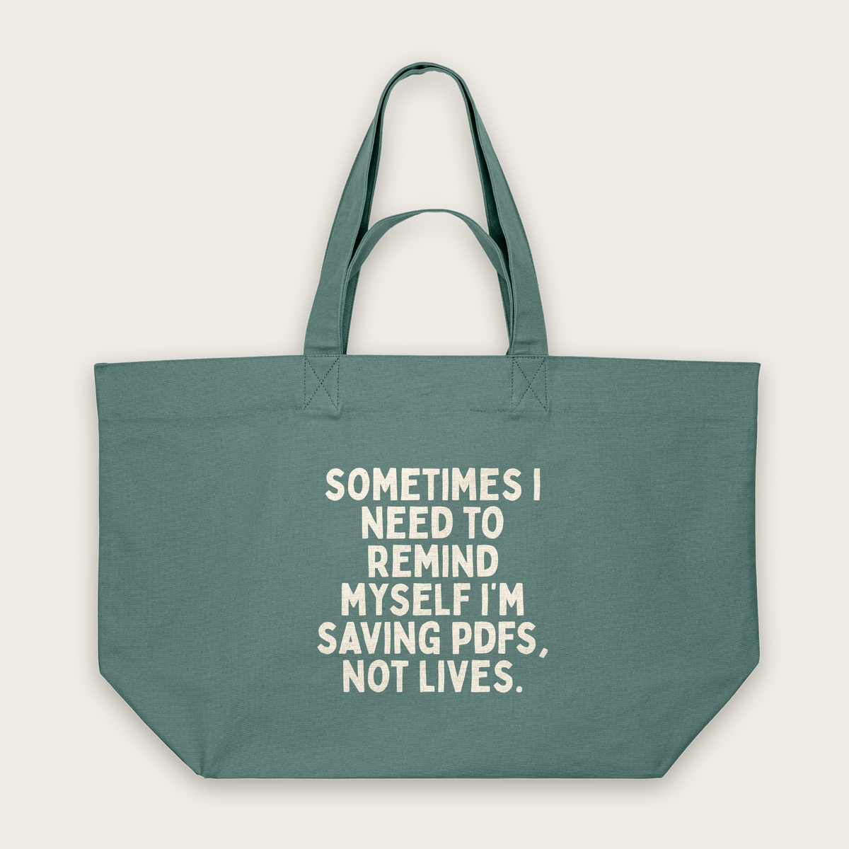 Sometimes I Need To Remind Myself | Tote Bag in Green Bay (18787_Sometimes-I-Need-To-Remind-Myself_STAU117_Green-Bay_Tote-Bag_Mockup.png)