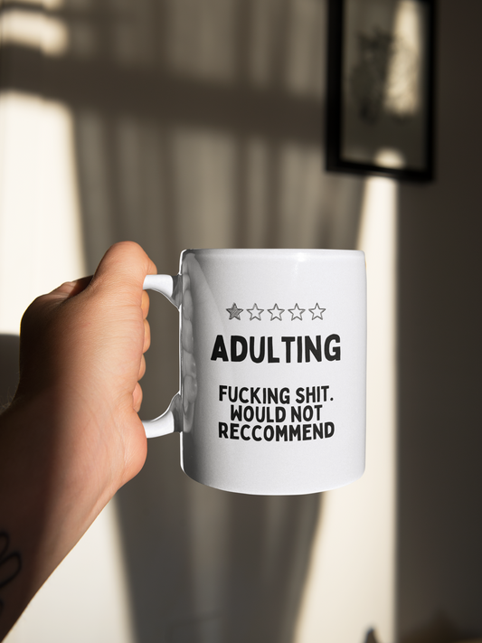 Adulting | Black | Ceramic Mug