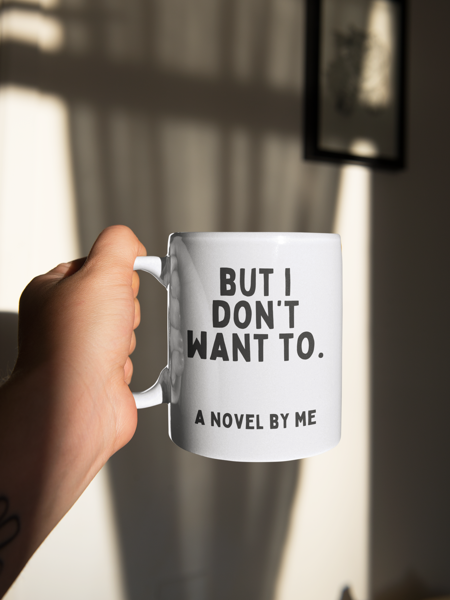 But I Don't Want To | Black | Ceramic Mug