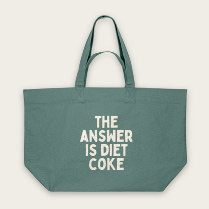 The Answer Is Diet Coke | Tote Bag in Green Bay (18808_The-Answer-Is-Diet-Coke_STAU117_Green-Bay_Tote-Bag_Mockup.png)