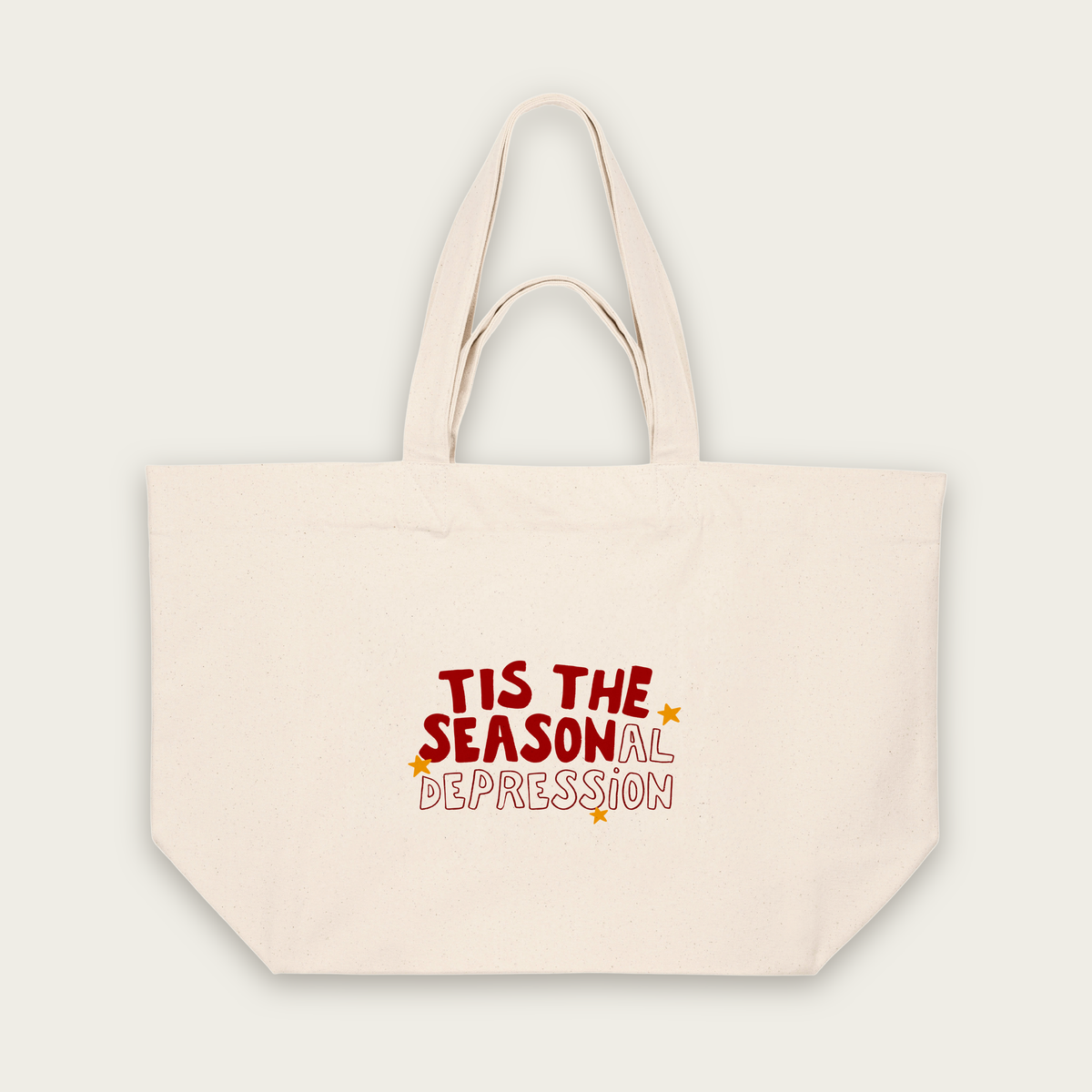 Tis The Seasonal Depression | Tote Bag in Natural Raw (18413_Tis-The-Seasonal-Depression_STAU117_Natural-Raw_Tote-Bag_Mockup.png)