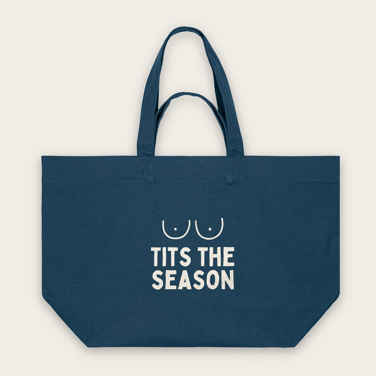 Tits The Season | Tote Bag in Deep Teal (18418_Tits-The-Season_STAU117_Deep-Teal_Tote-Bag_Mockup.png)