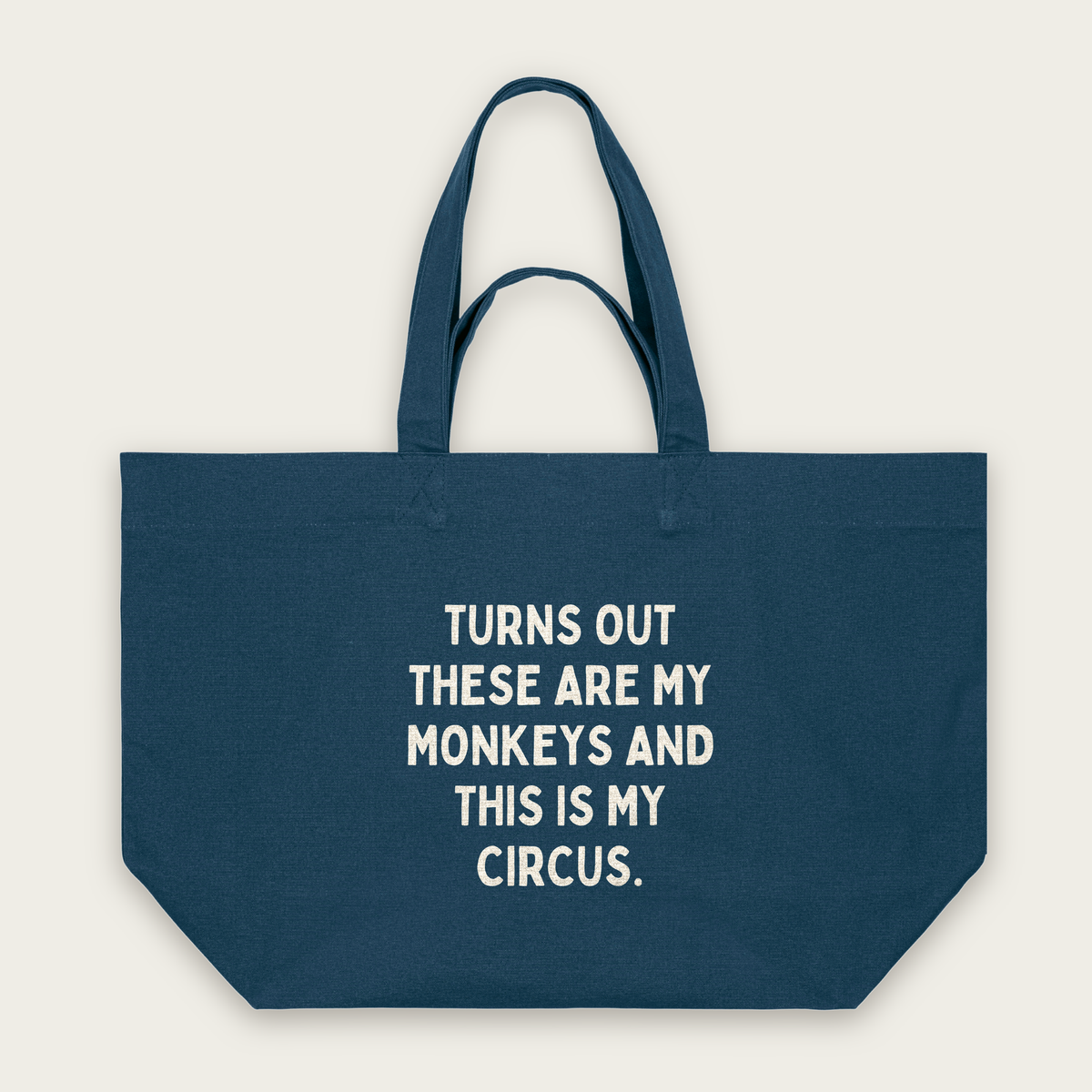 Turns Out These Are My Monkeys | Tote Bag in Deep Teal (18842_Turns-Out-These-Are-My-Monkeys_STAU117_Deep-Teal_Tote-Bag_Mockup.png)