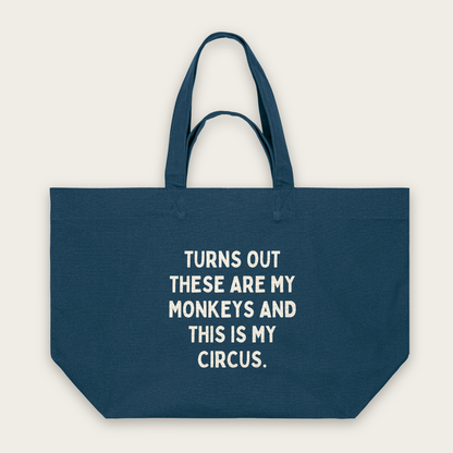 Turns Out These Are My Monkeys | Tote Bag in Deep Teal (18842_Turns-Out-These-Are-My-Monkeys_STAU117_Deep-Teal_Tote-Bag_Mockup.png)