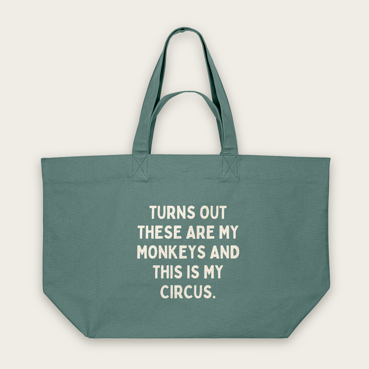Turns Out These Are My Monkeys | Tote Bag in Green Bay (18844_Turns-Out-These-Are-My-Monkeys_STAU117_Green-Bay_Tote-Bag_Mockup.png)