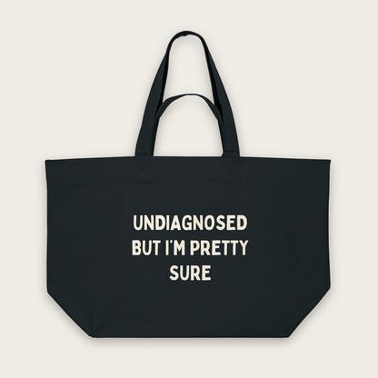 Undiagnosed But I'm Pretty Sure | Tote Bag in Black (18858_Undiagnosed-But-I'm-Pretty-Sure_STAU117_Black_Tote-Bag_Mockup.png)
