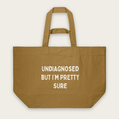 Undiagnosed But I'm Pretty Sure | Tote Bag in Bronze (18859_Undiagnosed-But-I'm-Pretty-Sure_STAU117_Bronze_Tote-Bag_Mockup.png)