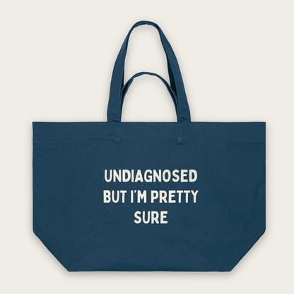 Undiagnosed But I'm Pretty Sure | Tote Bag in Deep Teal (18860_Undiagnosed-But-I'm-Pretty-Sure_STAU117_Deep-Teal_Tote-Bag_Mockup.png)
