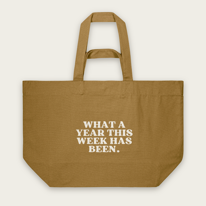 What A Year This Week Has Been | Tote Bag in Bronze (18877_What-A-Year-This-Week-Has-Been_STAU117_Bronze_Tote-Bag_Mockup.png)