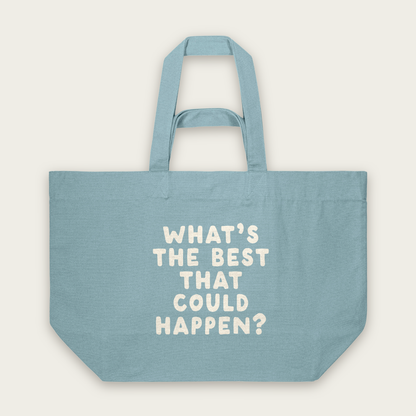 What's The Best That Could Happen | Tote Bag in Pebble Blue (18901_What's-The-Best-That-Could-Happen_STAU117_Pebble-Blue_Tote-Bag_Mockup.png)